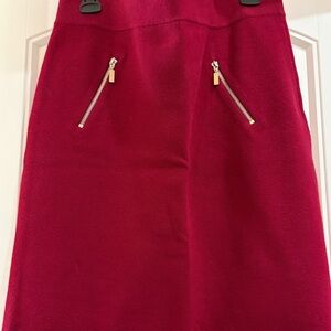 Alfani Fuchsia Pencil Skirt with Zipper Details